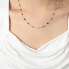 316L Stainless Steel Elegant Natural Handmade Beaded Necklace & Bracelet Set - Image 2