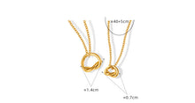 316L Stainless Steel Elegant Versatile Knotted Statement Necklace - Image 1
