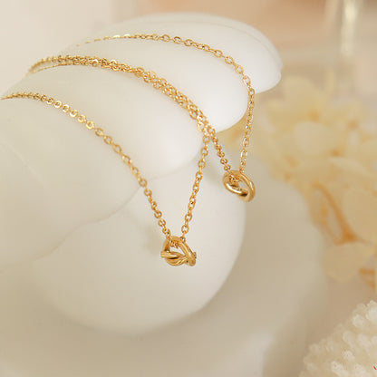 316L Stainless Steel Elegant Versatile Knotted Statement Necklace - Image 6