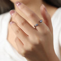 Steel‑Dark Blue Enamel / Size 7