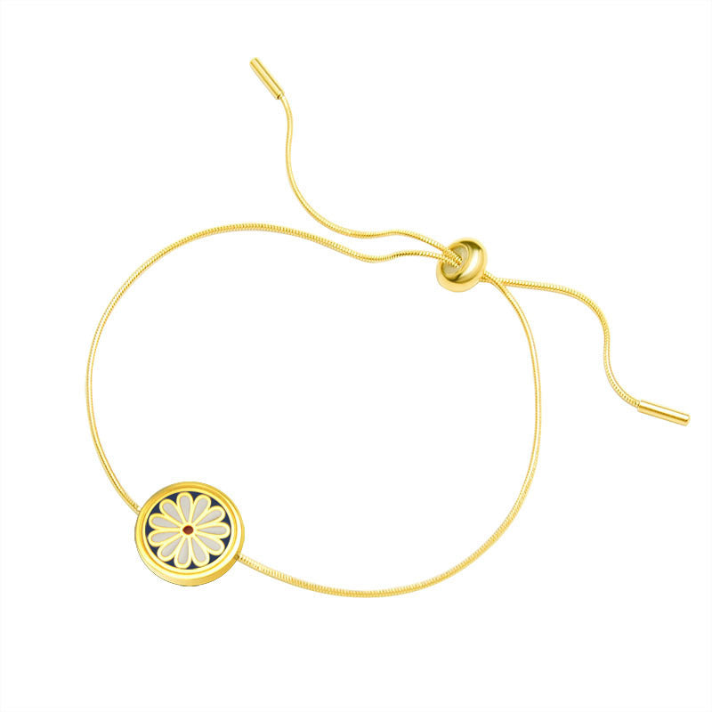 316L Stainless Steel Enamel Daisy Jewelry Collection - Image 3