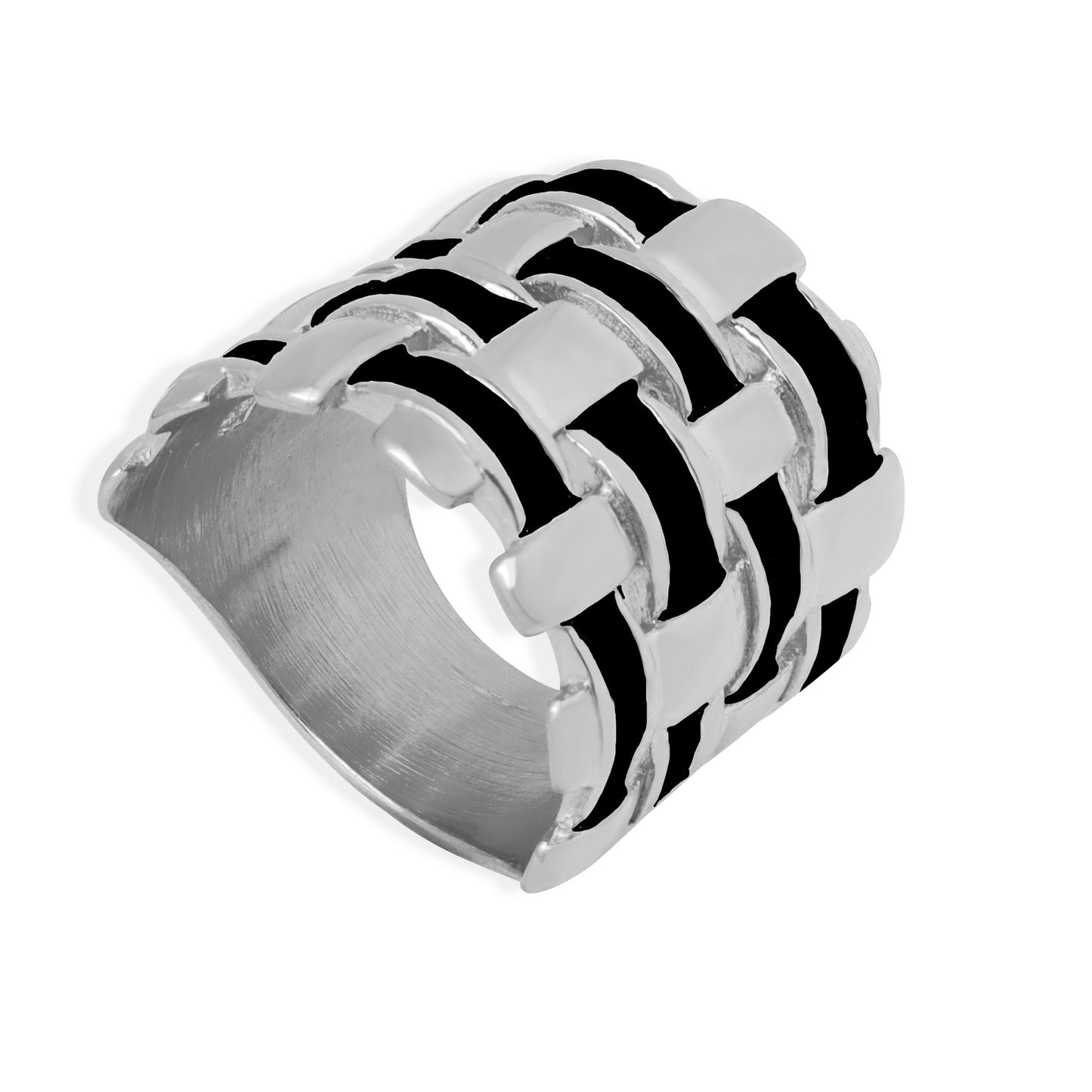 316L Stainless Steel 18K PVD Gold Enamel Droplet Ring made with 316L stainless steel and 18K PVD gold finish for wholesale jewelry buyers - image 7