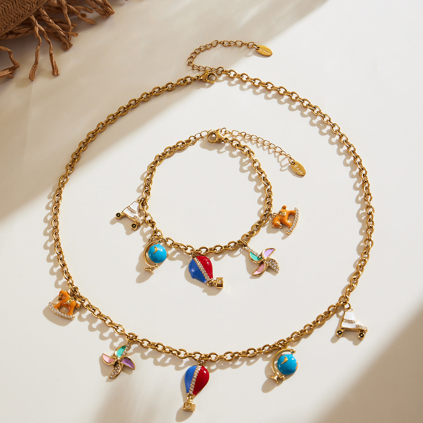 316L Stainless Steel Enamel Zircon Versatile Charm Collection - Image 10