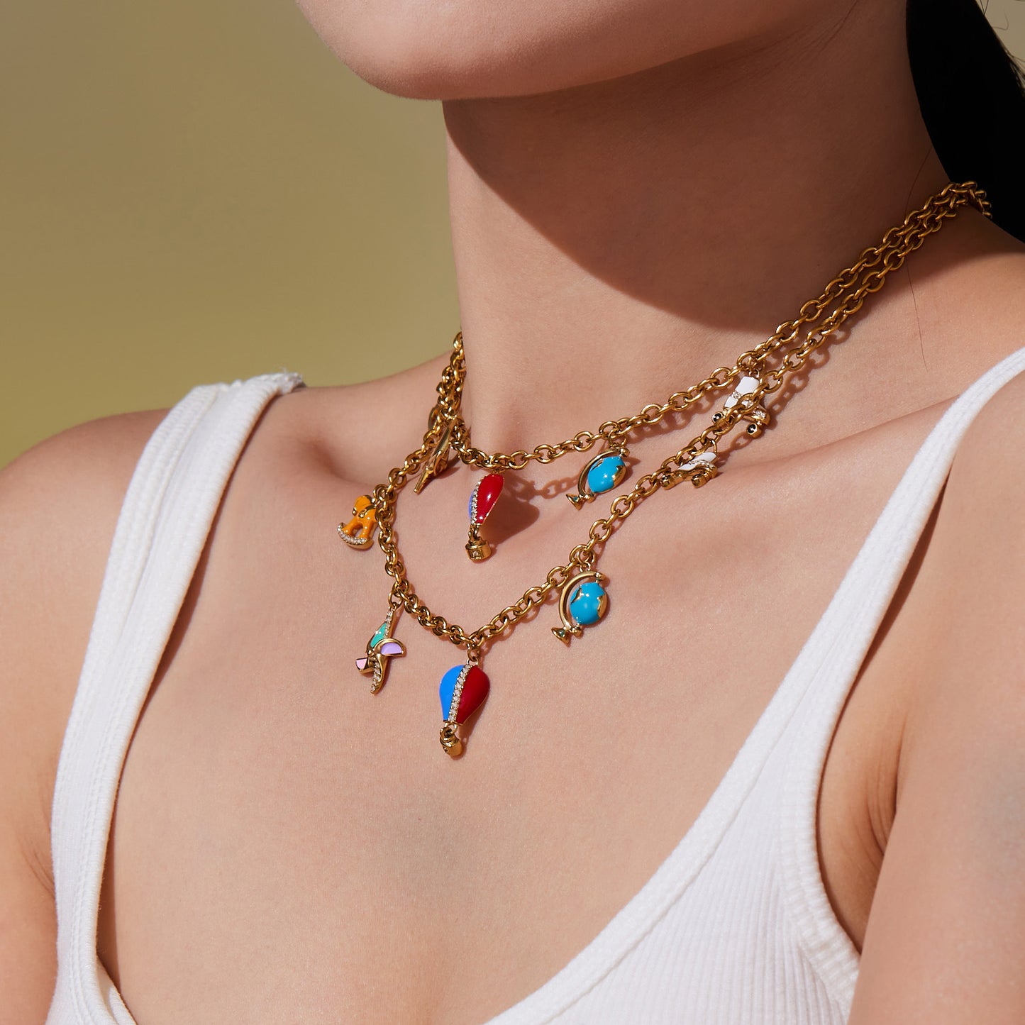 316L Stainless Steel Enamel Zircon Versatile Charm Collection - Image 4