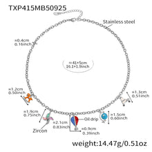 316L Stainless Steel Enamel Zircon Versatile Charm Collection - Image 5