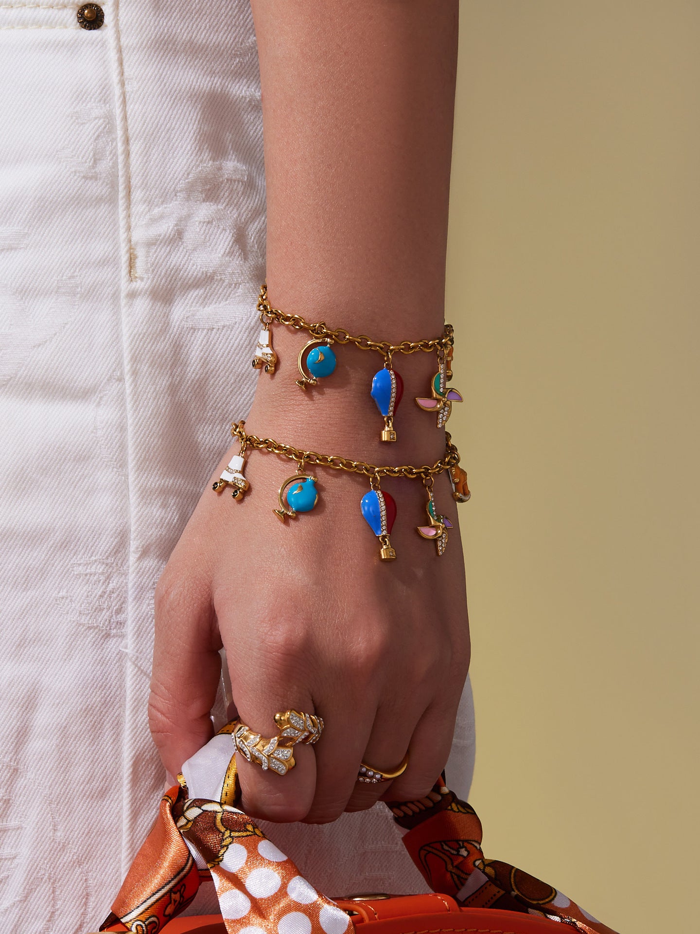 316L Stainless Steel Enamel Zircon Versatile Charm Collection - Image 7