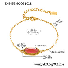 316L Stainless Steel Faceted Gemstone & Pavé Clover Jewelry - Image 3