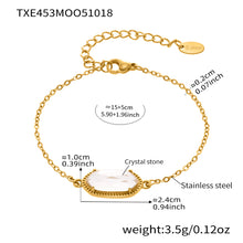 316L Stainless Steel Faceted Gemstone & Pavé Clover Jewelry - Image 7