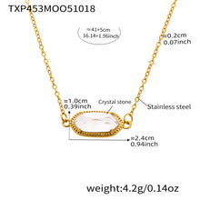 316L Stainless Steel Faceted Gemstone & Pavé Clover Jewelry - Image 8