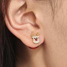 316L Stainless Steel Festive Zircon & Enamel Christmas Earring Collection - Image 8