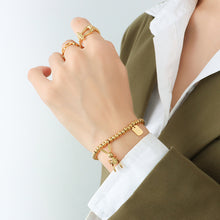 316L Stainless Steel 18K PVD Gold Floral Bracelet made with 316L stainless steel and 18K PVD gold finish for wholesale jewelry buyers - image 3