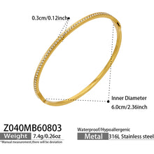 316L Stainless Steel 18K PVD Gold Flower Bangle made with 316L stainless steel and 18K PVD gold finish for wholesale jewelry buyers - image 20