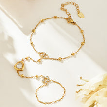 304 Stainless Steel 18K PVD Gold Flower Ring Bracelet made with 304 Stainless Steel and 18K PVD gold finish for wholesale jewelry buyers - image 10