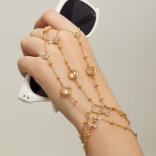 304 Stainless Steel 18K PVD Gold Flower Ring Bracelet made with 304 Stainless Steel and 18K PVD gold finish for wholesale jewelry buyers - image 15