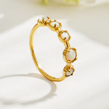 316L Stainless Steel 18K PVD Gold Flower Ring Set made with 316L stainless steel and 18K PVD gold finish for wholesale jewelry buyers - image 13