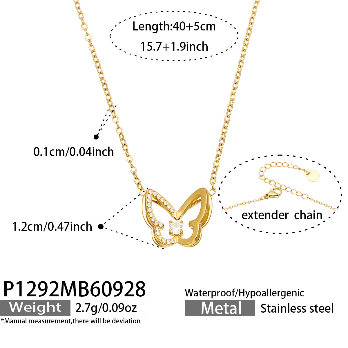 316L Stainless Steel 18K PVD Gold Flower Y Necklace made with 316L stainless steel and 18K PVD gold finish for wholesale jewelry buyers - image 9