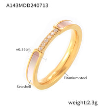 316L Stainless Steel Four-Pointed Star Cat's Eye Pendant Necklace & Seashell Ring Collection - Image 9