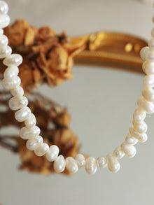 316L Stainless Steel French Baroque Handmade Freshwater Pearl Necklace - Image 5
