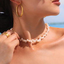 316L Stainless Steel French Baroque Handmade Freshwater Pearl Necklace - Image 8