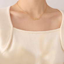 316L Stainless Steel French Chic Initial Pendant Necklace - Image 5