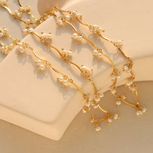 316L Stainless Steel French Chic Natural Freshwater Pearl Necklace - Image 3