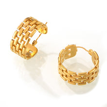 316L Stainless Steel French Vintage Multi-Layer U-Shape Chain Earrings - Image 1