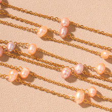 316L Stainless Steel Freshwater Pearl Choker Necklace - Image 1