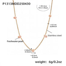 316L Stainless Steel Freshwater Pearl Choker Necklace - Image 5