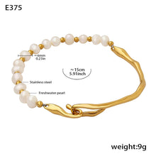 316L Stainless Steel freshwater pearl bracelet line drawing, jewelry dimensions