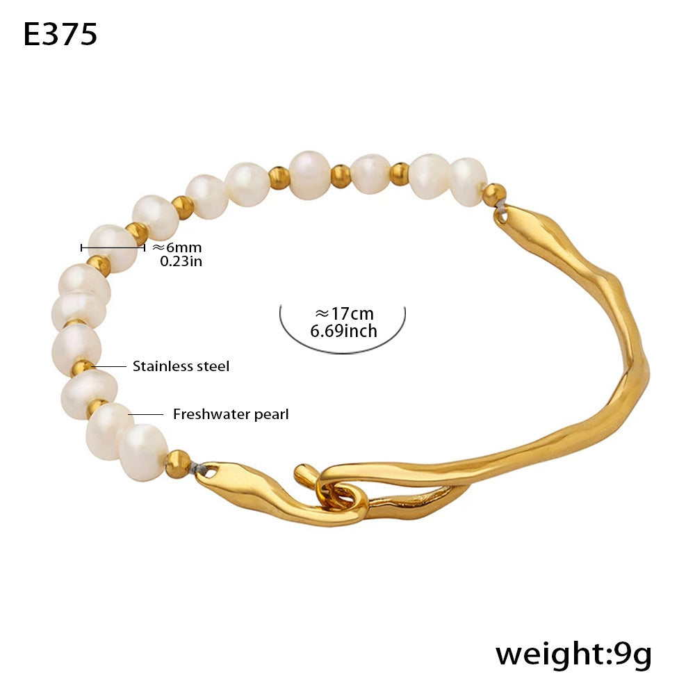 316L Stainless Steel geometric vintage bracelet flat lay, wholesale waterproof