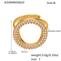 Gold Zircon / Size 7
