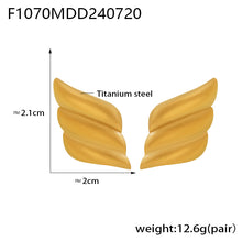 316L Stainless Steel Geometric Two-Tone Enamel Stud Earrings - Image 19