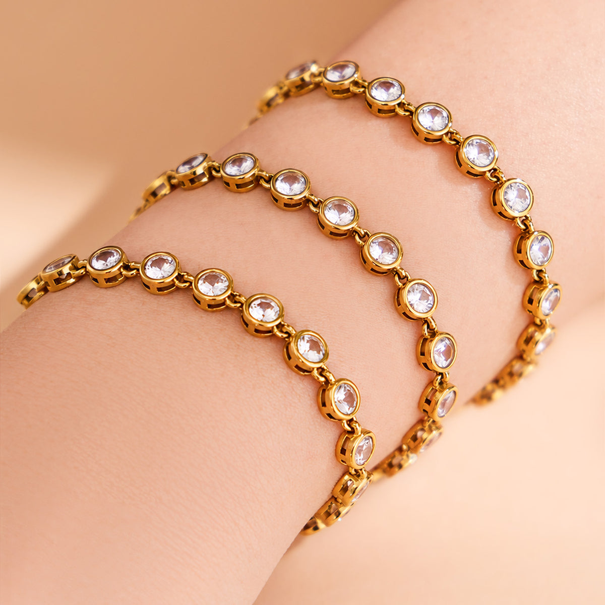 316L Stainless Steel 18K PVD Gold Chain Bracelet made with 316L stainless steel and 18K PVD gold finish for wholesale jewelry buyers - image 12