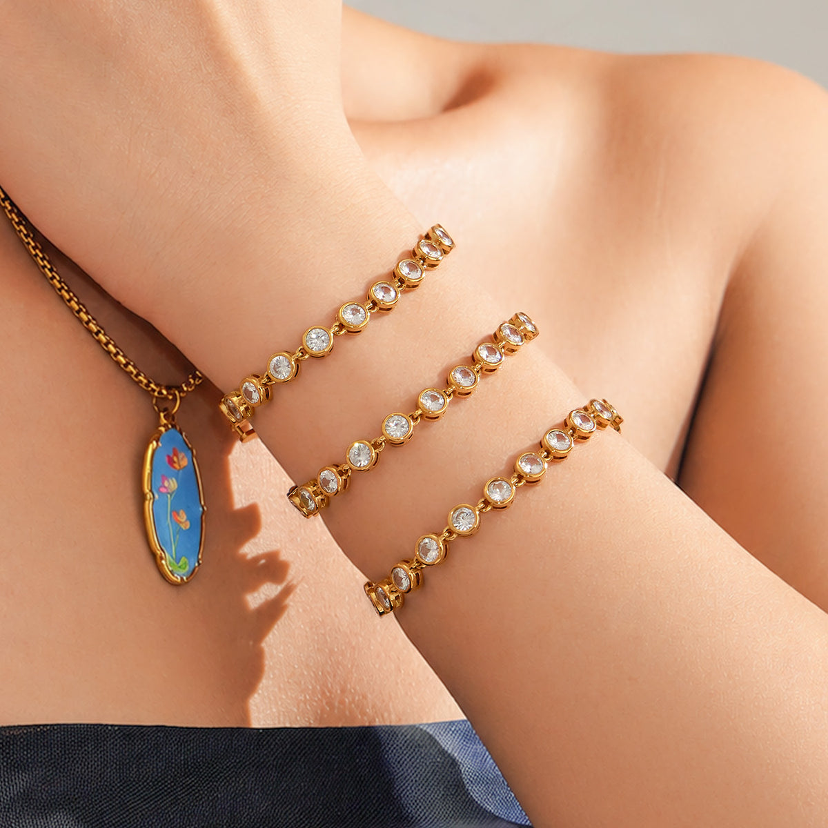 316L Stainless Steel 18K PVD Gold Chain Bracelet made with 316L stainless steel and 18K PVD gold finish for wholesale jewelry buyers - image 13