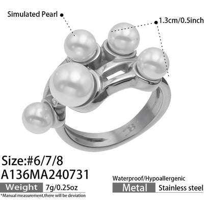 316L Stainless Steel 18K PVD Gold Matching Rings Collection made with 316L stainless steel and 18K PVD gold finish for wholesale jewelry buyers - image 10