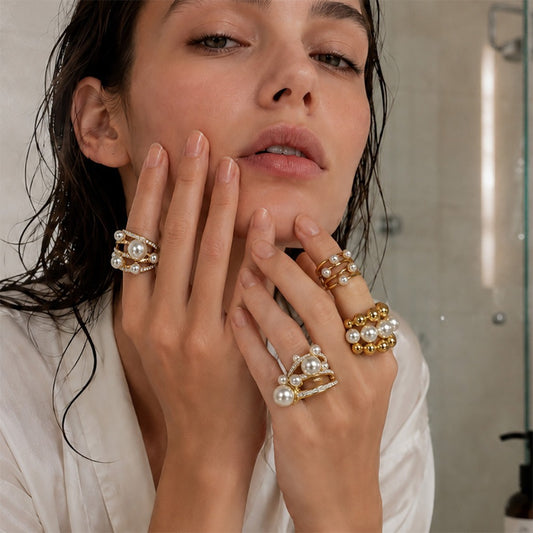 316L Stainless Steel 18K PVD Gold Matching Rings Collection made with 316L stainless steel and 18K PVD gold finish for wholesale jewelry buyers - image 12
