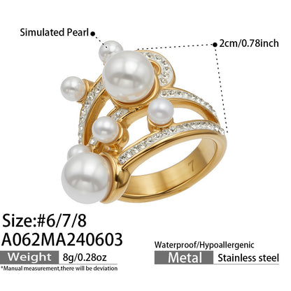 316L Stainless Steel 18K PVD Gold Matching Rings Collection made with 316L stainless steel and 18K PVD gold finish for wholesale jewelry buyers - image 4