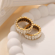 316L Stainless Steel 18K PVD Gold Zircon Design Ring made with 316L stainless steel and 18K PVD gold finish for wholesale jewelry buyers - image 3