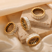 316L Stainless Steel 18K PVD Gold Zircon Design Ring made with 316L stainless steel and 18K PVD gold finish for wholesale jewelry buyers - image 4