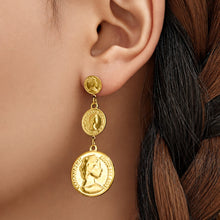 316L Stainless Steel 18K PVD Gold Gradual Coin Earrings made with 316L stainless steel and 18K PVD gold finish for wholesale jewelry buyers - image 12