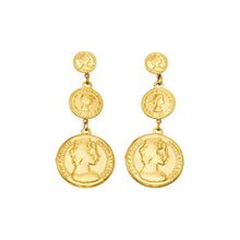 316L Stainless Steel 18K PVD Gold Gradual Coin Earrings made with 316L stainless steel and 18K PVD gold finish for wholesale jewelry buyers - image 3
