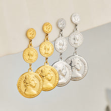 316L Stainless Steel 18K PVD Gold Gradual Coin Earrings made with 316L stainless steel and 18K PVD gold finish for wholesale jewelry buyers - image 5
