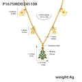 Gold / Christmas Tree Pendant