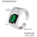 SteelGreen Zircon / Size 6