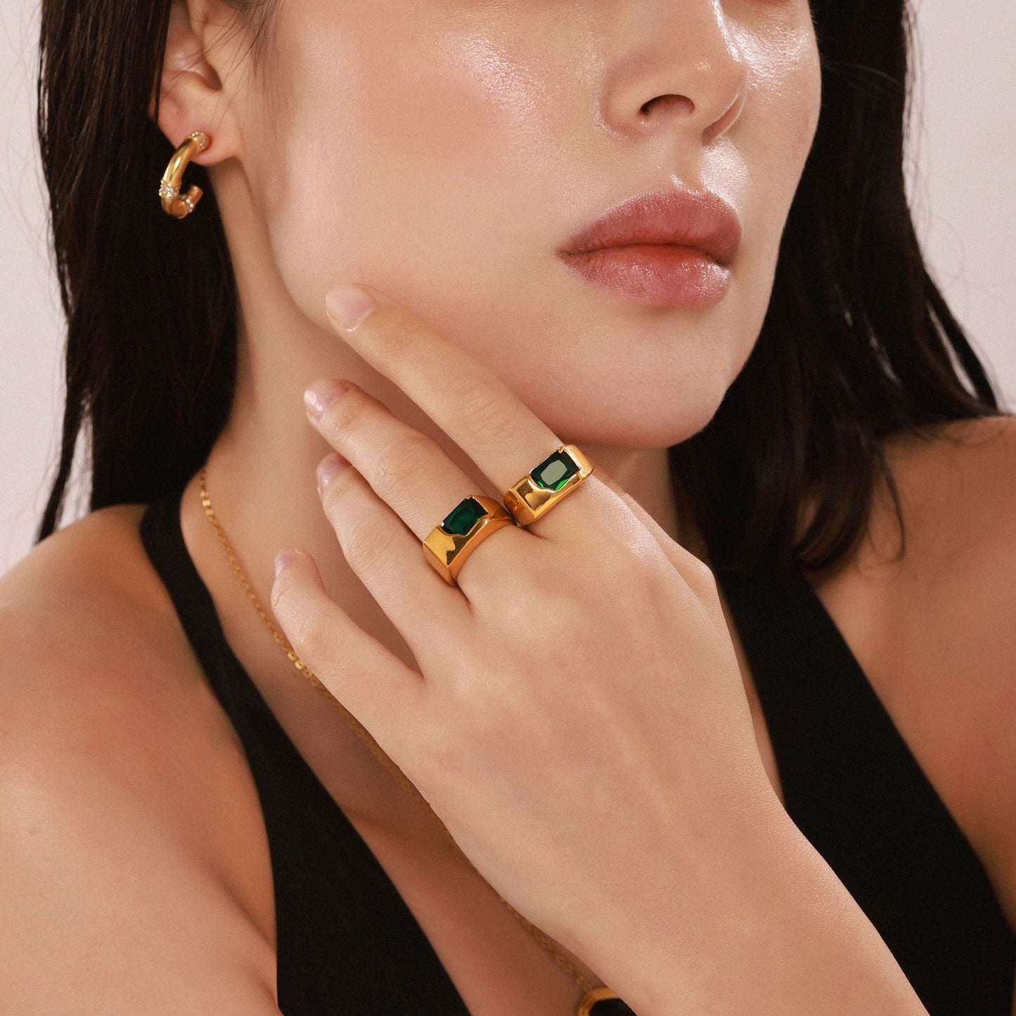 316L Stainless Steel 18K PVD Gold Adjustable Ring made with 316L stainless steel and 18K PVD gold finish for wholesale jewelry buyers - image 3