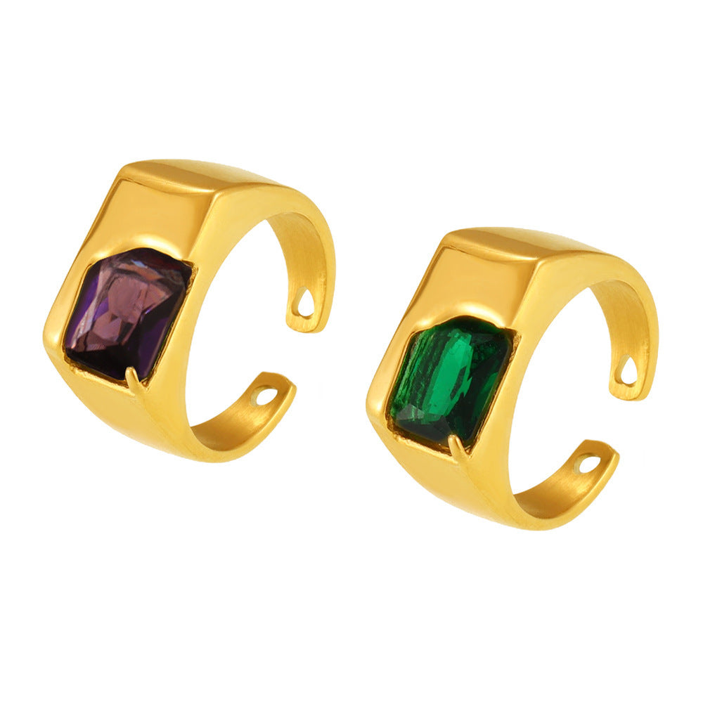 316L Stainless Steel 18K PVD Gold Adjustable Ring made with 316L stainless steel and 18K PVD gold finish for wholesale jewelry buyers - image 6