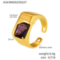 GoldPurple Zircon / Size 6