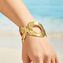 316L Stainless Steel 18K PVD Gold Hammered Bangle made with 316L stainless steel and 18K PVD gold finish for wholesale jewelry buyers - image 11