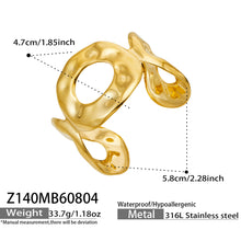 316L Stainless Steel 18K PVD Gold Hammered Bangle made with 316L stainless steel and 18K PVD gold finish for wholesale jewelry buyers - image 9