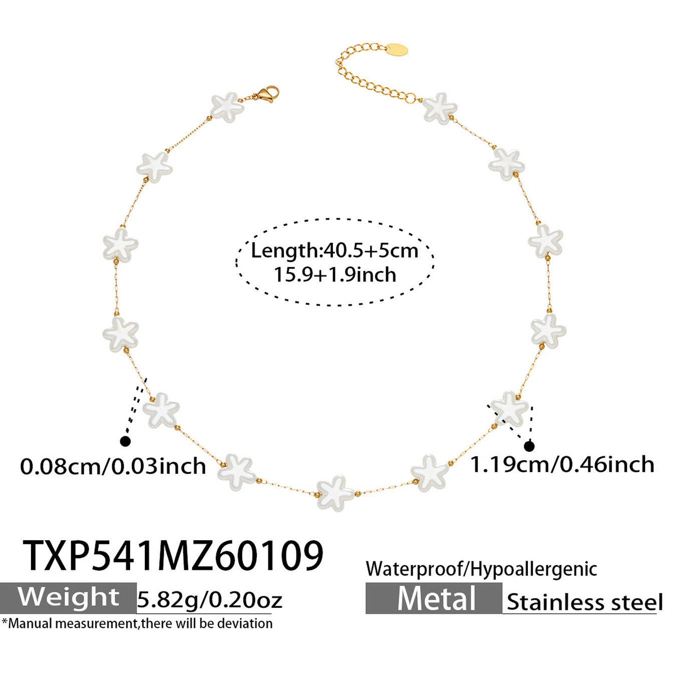 316L Stainless Steel Hand-Beaded Simulated Pearl & Blue Turquoise Collection - Image 5